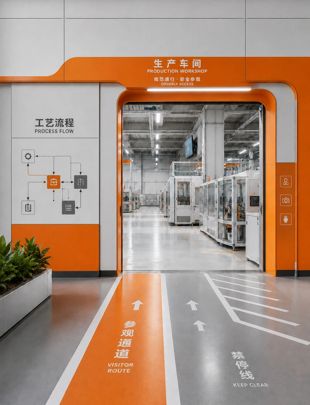 高端车间工厂整体目视化空间设计(图1)